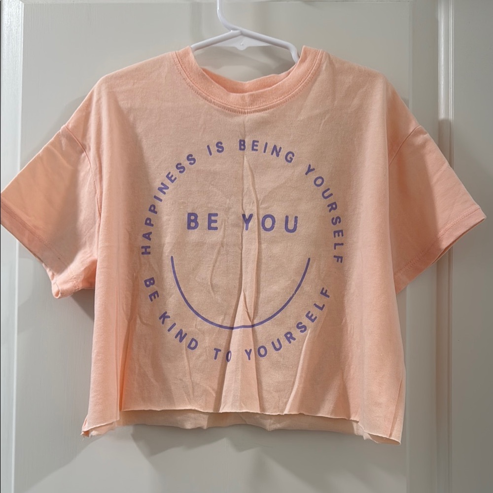 Peach Graphic Kids T-Shirt